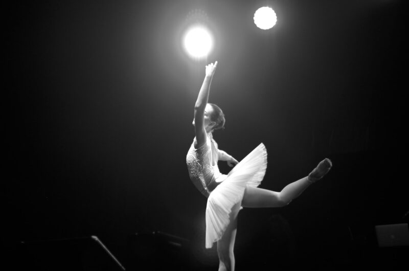 woman in white dress dancing