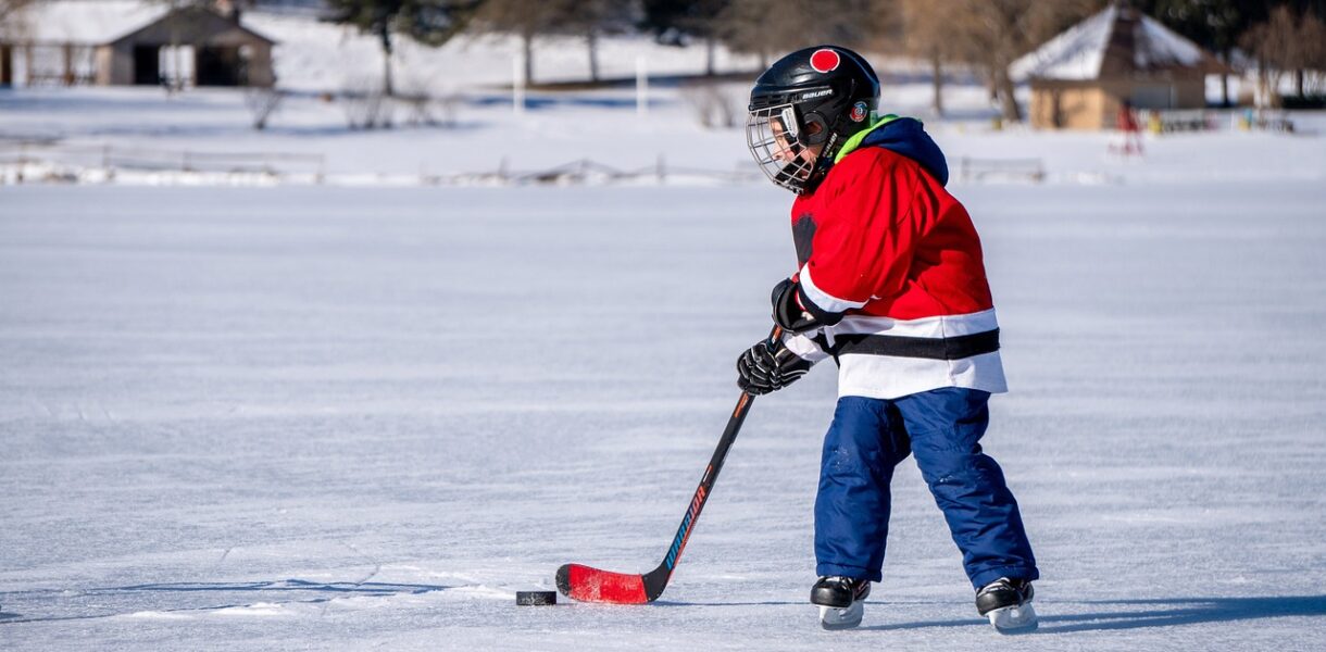 kid, hockey, ice